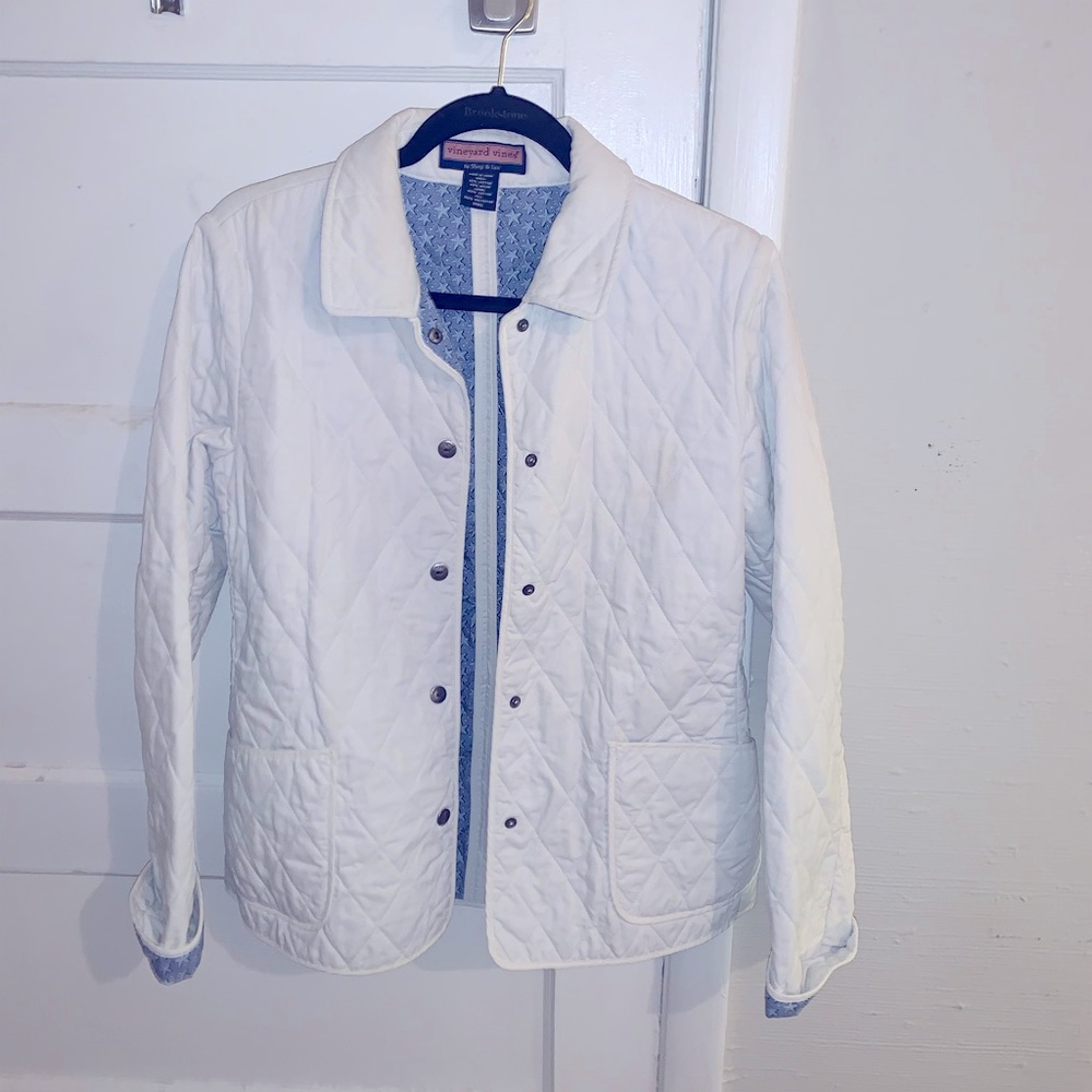 Vineyard Vines White Puffer Coat Sz Small